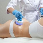 woman trying body sculpting in Leesburg