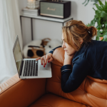 woman researching the body sculpting cost in Tysons Corner